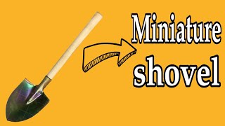 Mini Shovel Tutorial Easy DIY Craft [upl. by Mackey]