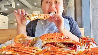 MUKBANG SEAFOOD BOIL 먹방 EATING SHOW KING CRAB  CRAWFISH  SHRIMP  MUSSELS [upl. by Lever783]