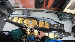 FINDING AUTHENTIC WWE WORLD CHAMPIONSHIP BELTS AT THE FLEA MARKET HE DIDN’T LIKE MY OFER AT FIRST [upl. by Baiel]