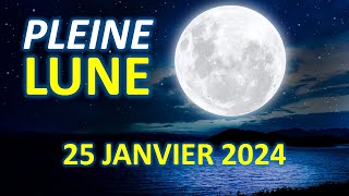 LA PLEINE LUNE DU 25 JANVIER 2024 AUX LUMIÈRES DE LASTROLOGIE [upl. by Reibaj]