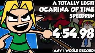 A TOTALLY LEGIT Ocarina of Time Speedrun Cartoon ANY WORLD RECORD SUB 6 MIN [upl. by Pravit893]