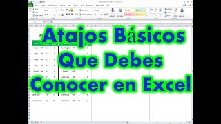 Atajos basicos en Español e Ingles que debes conocer en excel [upl. by Katalin225]