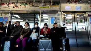 Trains in Tokyo  Yamanote line from Shinagawa to Harajuku [upl. by Stiruc571]