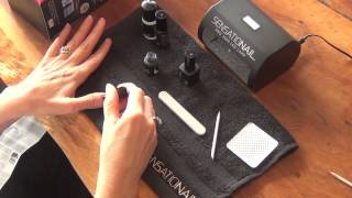 Sensationail gel nail kit application demonstration [upl. by Naldo]