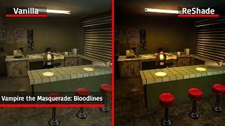 Vampire the Masquerade Bloodlines – Vanilla vs ReShade Comparison VtMB [upl. by Anaele]