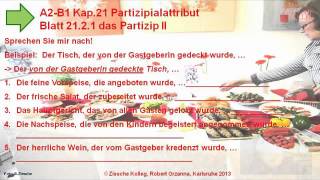 Deutsch Gram z Nachspr A2B1 Kap21 Das Partizip II Bl2121 [upl. by Nylirrej94]