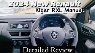 660 Lakh 2024 New Renault Kiger RXL Manual Transmission⛽  Audio amp Features Review vikasvlogs11 [upl. by Haliled]