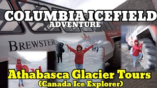 Columbia Icefield Adventure Athabasca Glacier Tours Brewster Canada Ice Explorer [upl. by Nibram]