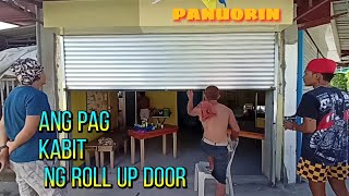 pagkabit ng rollup  roll up door installation [upl. by Gould]