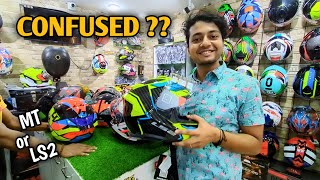 How to choose the BEST Helmet ⛑️ Confused between MT or LS2 PREMIUM HELMETS 🤔 Throttle Your Life [upl. by Newmark]