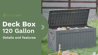 Patiowell 120 Gallon Deck Box [upl. by Saville]