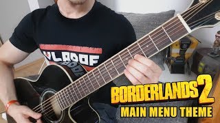 Borderlands 2  Main Menu Theme  Full Guitar Cover Tabs  All Guitars [upl. by Letsirc896]