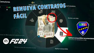 📄 Como RENOVAR CONTRATO a un JUGADOR en ULTIMATE TEAM FC 24  EA Sports 24 [upl. by Emsoc]