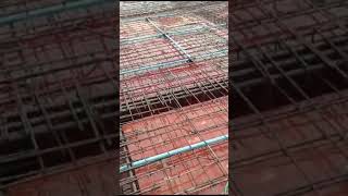 sprinkling of water on formwork of slab to avoid moisture loss from fresh concrete [upl. by Edwyna791]