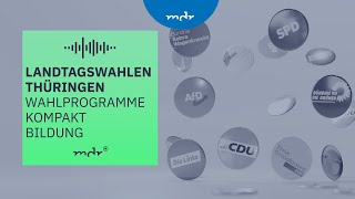 Bildung – Was Thüringens Parteien planen  Podcast Wahlprogramme kompakt  MDR [upl. by Klinger]