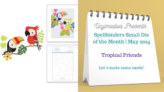 Spellbinders Die of the Month May 2024  Tropical Friends spellbindersclubkits [upl. by Copp]