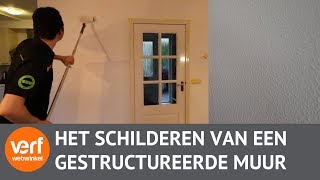 Hoe schilder je een muur met structuur [upl. by Erdrich821]