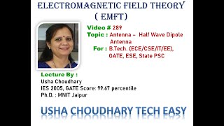 Video  289  Antenna  Half Wave Dipole Antenna [upl. by Ayamat]