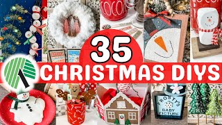 🎄35 CHRISTMAS DIYS You Need to make for 2024 AFFORDABLE DIY decor and Dollar Tree crafts [upl. by Hanforrd277]