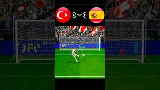 Türkiye vs Spain  Football match  Penalty shoot  fifa World Cup 2026  realistic pes gaming [upl. by Atiloj]