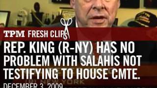 Rep Peter King RNY Has No Problem with Salahis Not Testifying to House Committee [upl. by Elleyoj230]