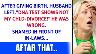 Unexpected Twist Husband Walks Out Post Birth Accuses Cheating DNA Test Unveils Shocking T [upl. by Sergias]