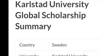 Karlstad University Sweden Master Scholarship  Sweden studyabroadforpakistanistudents [upl. by Yalhsa]