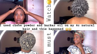 HOW TO USE CHEBE POWDER AND KARKAR OIL FOR SUPERFAST NATURAL HAIR GROWTH PART 1 naturalhair [upl. by Cowey621]