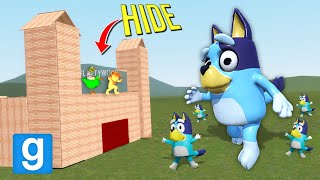 Can BLUEY break into my FORT Garrys Mod Sandbox [upl. by Ametaf]