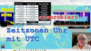 Zeitzonen UTC Uhr Windows ausprobieren auf Kurzwelle ► Time Zone UTC Clock on shortwave [upl. by Ehpotsirhc789]