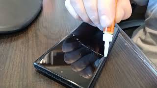 Repair your cracked screen with super glue [upl. by Vershen]