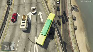 8 Minutes Of GTA 5 NPCs Driving Off An Overpass [upl. by Schaffer]