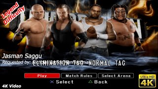 WWE SmackDown vs Raw 2008  Undertaker amp Kane vs Shad amp Umaga  Tag  Nicholas James Manfredonia [upl. by Yvan554]