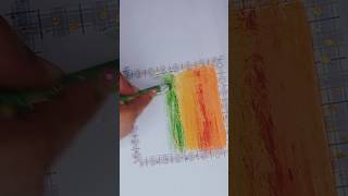 Oil Pastel Landscape easy and simple painting viral shorts [upl. by Imhsar268]