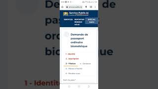 Demande de passeport Biométrique Béninois en ligne [upl. by Aikahs]