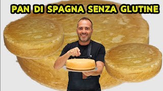 PAN DI SPAGNA PERFETTO SENZA GLUTINE IDEALE PER TUTTE LE TORTE CORSO DI PASTICCERIA IN CASA [upl. by Abdella]