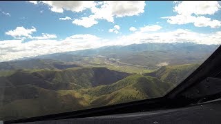 Gulfstream G5 Steep approach and landing Aspen KASE [upl. by Anahoj]