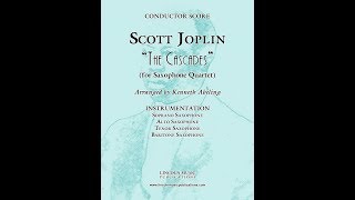 Joplin  The Cascades for Saxophone Quartet [upl. by Pamella]