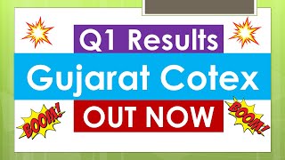 GUJARAT COTEX Q1 results 2025  GUJARAT COTEX results today  GUJARAT COTEX Share latest News today [upl. by Tiphany732]