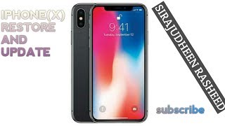 IPHONEX RESTORE AND UPDATING 3UTOOLS [upl. by Grous]