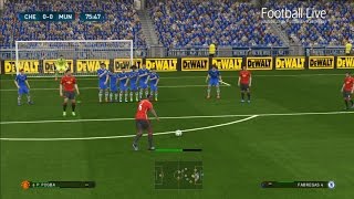 PES 2017  Chelsea vs Manchester United  Pogba Free Kick Goal amp Full Match  Gameplay PC [upl. by Arathorn]