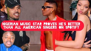 Nigerian Music Star Wizkid Proves He’s Bigger than All American Artists by Breaking Spotify Record [upl. by Ravens]