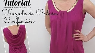 Confección de Blusa o Musculosa con espalda Buche [upl. by Taimi]