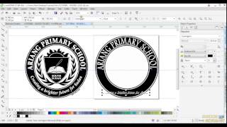 CorelDraw X7 How to design finest Round Logo  Download latest CorelDraw 2023 Update [upl. by Tyrrell918]