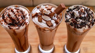 3 Milkshake Recipe  Chocolate Milkshake  Oreo Milkshake  Kitkat Milkshake [upl. by Chance]