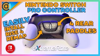 Nintendo Switch Pro Controller RISE4 Remap Kit from Extremerate No Soldering Easy Install [upl. by Siroved]