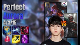 Perfect Top Aurora vs Ambessa lol KR solo rank Full Game 1423 [upl. by Raseac819]