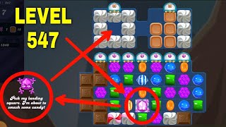 candy crush saga level 547  how do you kill the frog  how to kill frog in candy crush level 547 [upl. by Akihsal]