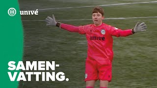 KEEPER SCOORT WERELDGOAL  Samenvatting FC Groningen O15  FC Volendam O15 [upl. by Ahswat]