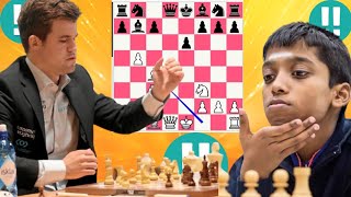 Magnus Carlsen vs Rameshbabu Pragganandhaa 11 [upl. by Enilec]